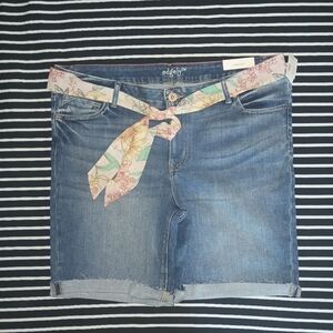 Edgely 18W Denim Bermuda shorts